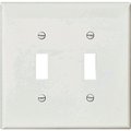 Eaton Wiring Devices WALL PLATE 2 GANG TGL POLY WHT PJ2W